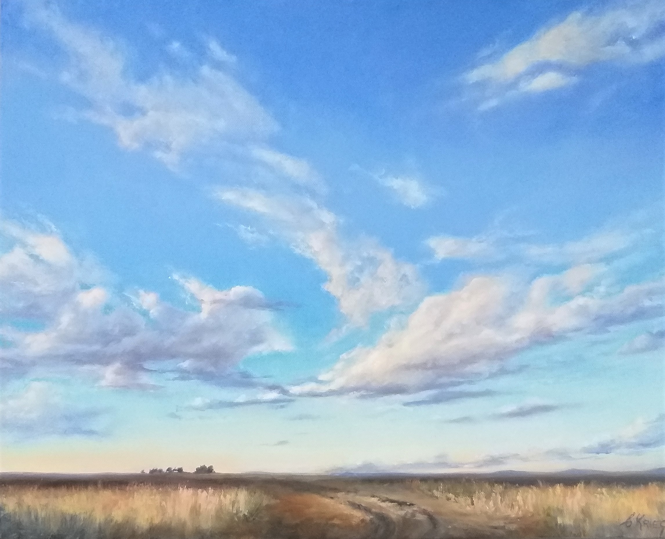 DRIVING HOME 40 x 50 cm oil