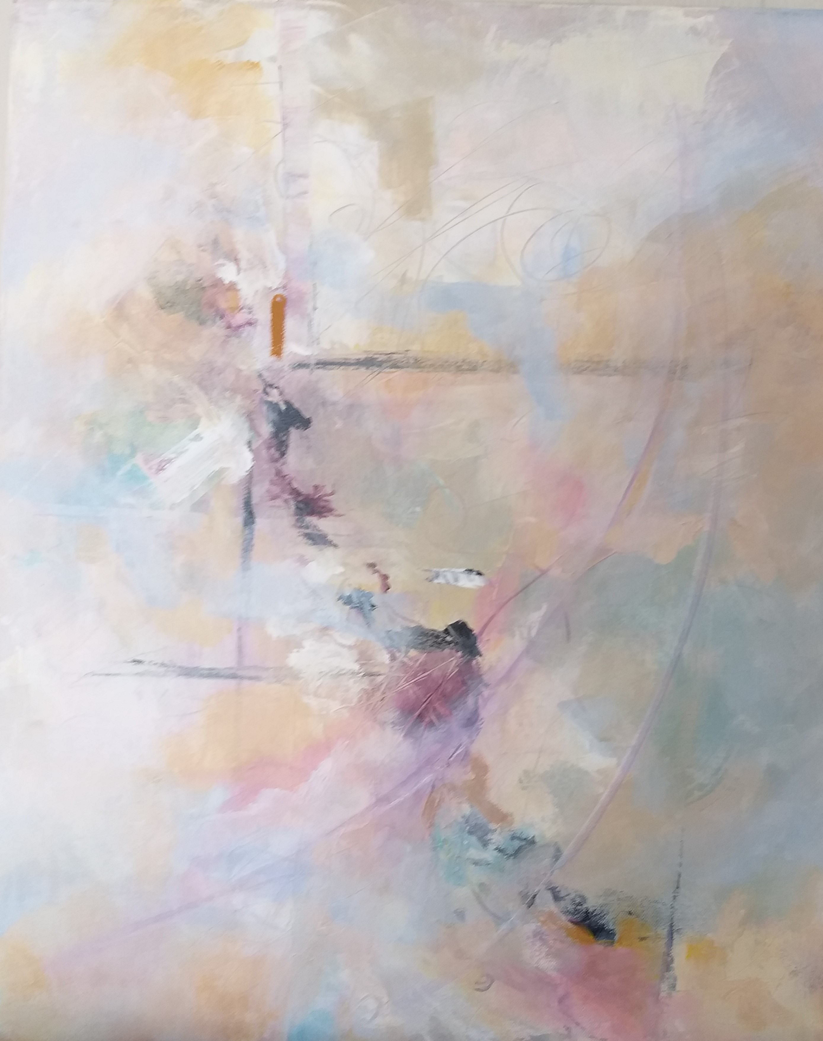GENTLE THOUGHTS 6.19 Ac on canvas 50 x 60 cm.